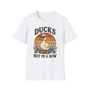 Ducks Not In A Row T-Shirt | Retro Duck Graphic Tee image 1