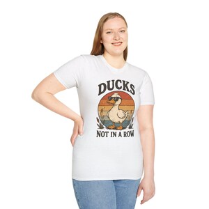Ducks Not In A Row T-Shirt | Retro Duck Graphic Tee image 3