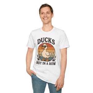 Ducks Not In A Row T-Shirt | Retro Duck Graphic Tee image 5