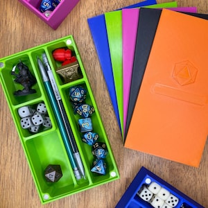 Session Box Würfelaufbewahrung - Kompaktes Reiseetui für Tabletop Spiele D&D Pathfinder