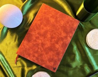 Premium Coffee A4 Sketchbook Made From Bamboo | PU Vegan Leather | 100 gsm Bamboo Paper 128sheets/256pages | Sketching | Art | PRE-ORDER