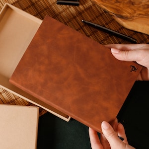 Premium A5 Notebook Made From Bamboo, PU Vegan Leather, 100 gsm Bamboo Paper 128sheets/256pages, Journal, Your Story Starts Here. PRE-ORDER