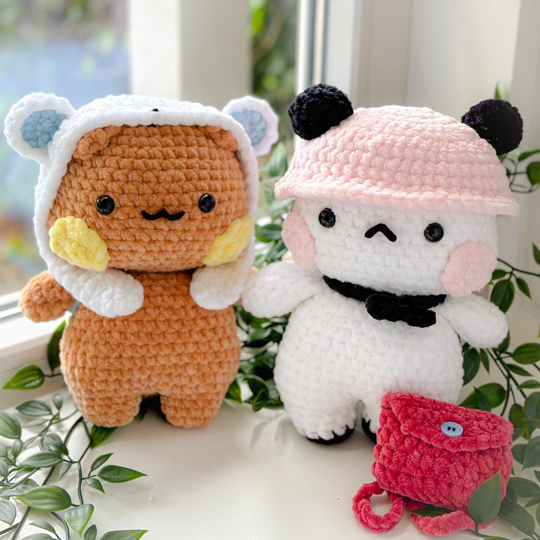 Bear and Panda 2 in 1 PATTERN Including Cute Accessories By.geekie