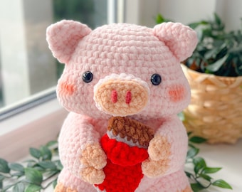 Choco Lover Piggy Pattern By.Geekie
