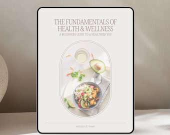 Health and Wellness Fundamentals Guide For Nutrition & Health Coaches | Editable Canva Template