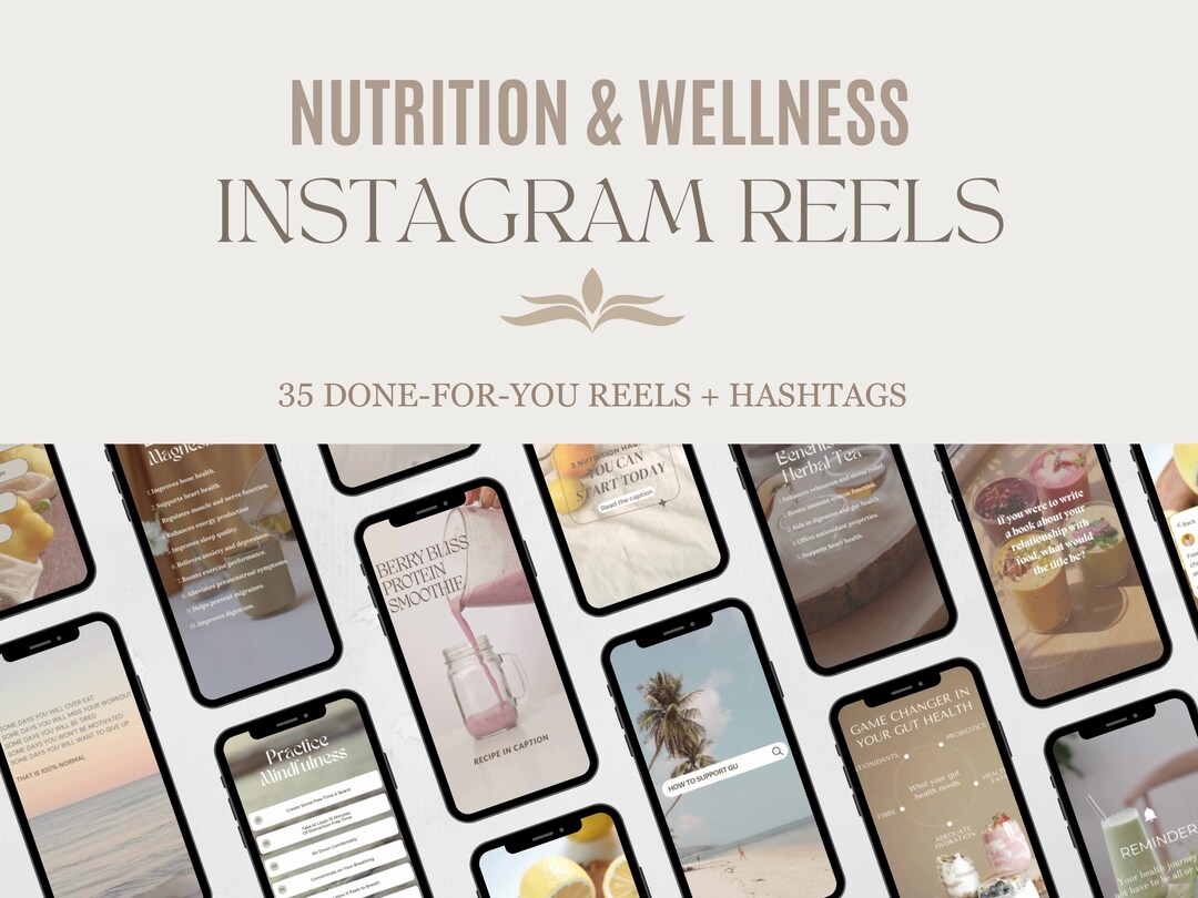 Instagram Reel Ideas Nutrition Coach Wellness Reels and Hashtags Health