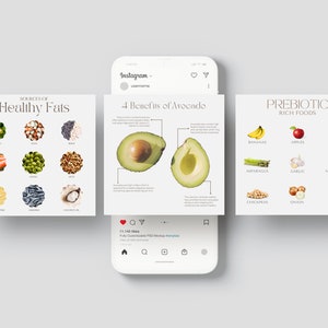 Nutrition Coach Instagram Template Canva Instagram Post Health Template ...