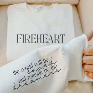 Fireheart Sweatshirt, Throne of Glass Sweatshirt, Throne of Glass Gifts, Aelin Galathynius, SJM merch, Bookish Gifts, Crewneck Sweatshirt