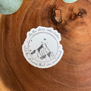 ACOTAR Vinyl Sticker | Velaris | To the Stars who listen | Night Court | Bookish Sticker | Book Reader | Vinyl Sticker White Vinyl Sticker