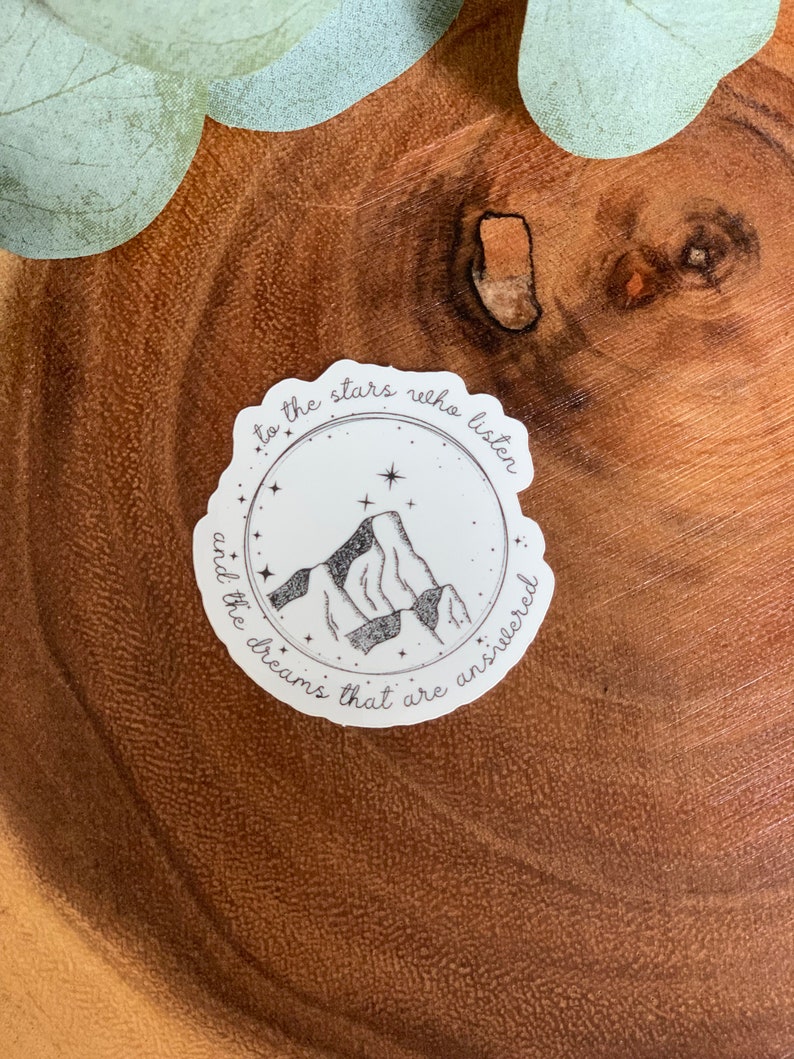 ACOTAR Vinyl Sticker | Velaris | To the Stars who listen | Night Court | Bookish Sticker | Book Reader | Vinyl Sticker White Vinyl Sticker