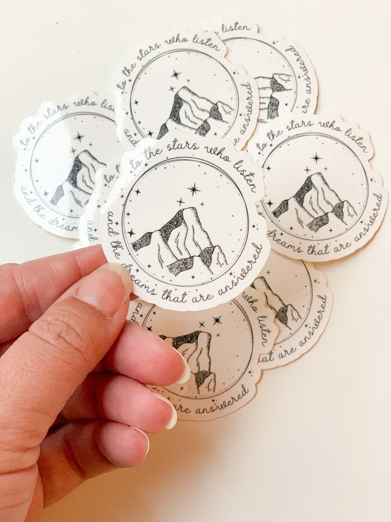 ACOTAR Vinyl Sticker | Velaris | To the Stars who listen | Night Court | Bookish Sticker | Book Reader | Vinyl Sticker image 8