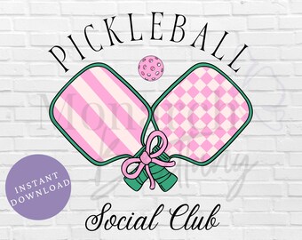 Pickleball Png Cocktail Club Png Preppy Coquette png Pickleball Player Pickleball Design Girls Club png Trendy Shirt Design Country Club