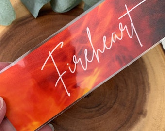 Throne of glass fireheart bookmark, officially licensed SJM, you do not yield, Aelin and Rowan, fantasy book gifts, book lover gift, fan art