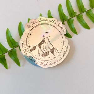 ACOTAR Vinyl Sticker | Velaris | To the Stars who listen | Night Court | Bookish Sticker | Book Reader | Vinyl Sticker image 7