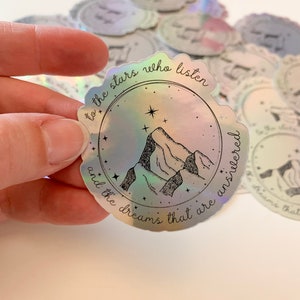 ACOTAR Vinyl Sticker | Velaris | To the Stars who listen | Night Court | Bookish Sticker | Book Reader | Vinyl Sticker image 6