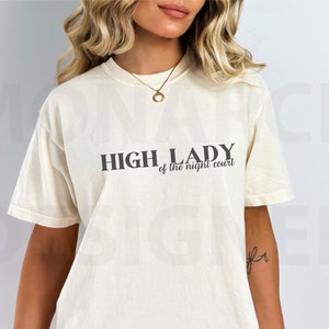 Officially Licensed ACOTAR High Lady of the Night Court | Feyre | Unisex Garment-Dyed T-shirt