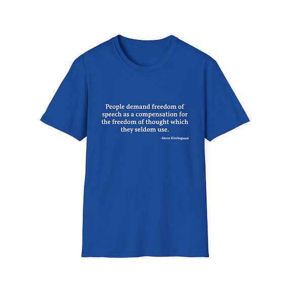Kierkegaard Quote T-Shirt, Existentialism Philosophy Tee