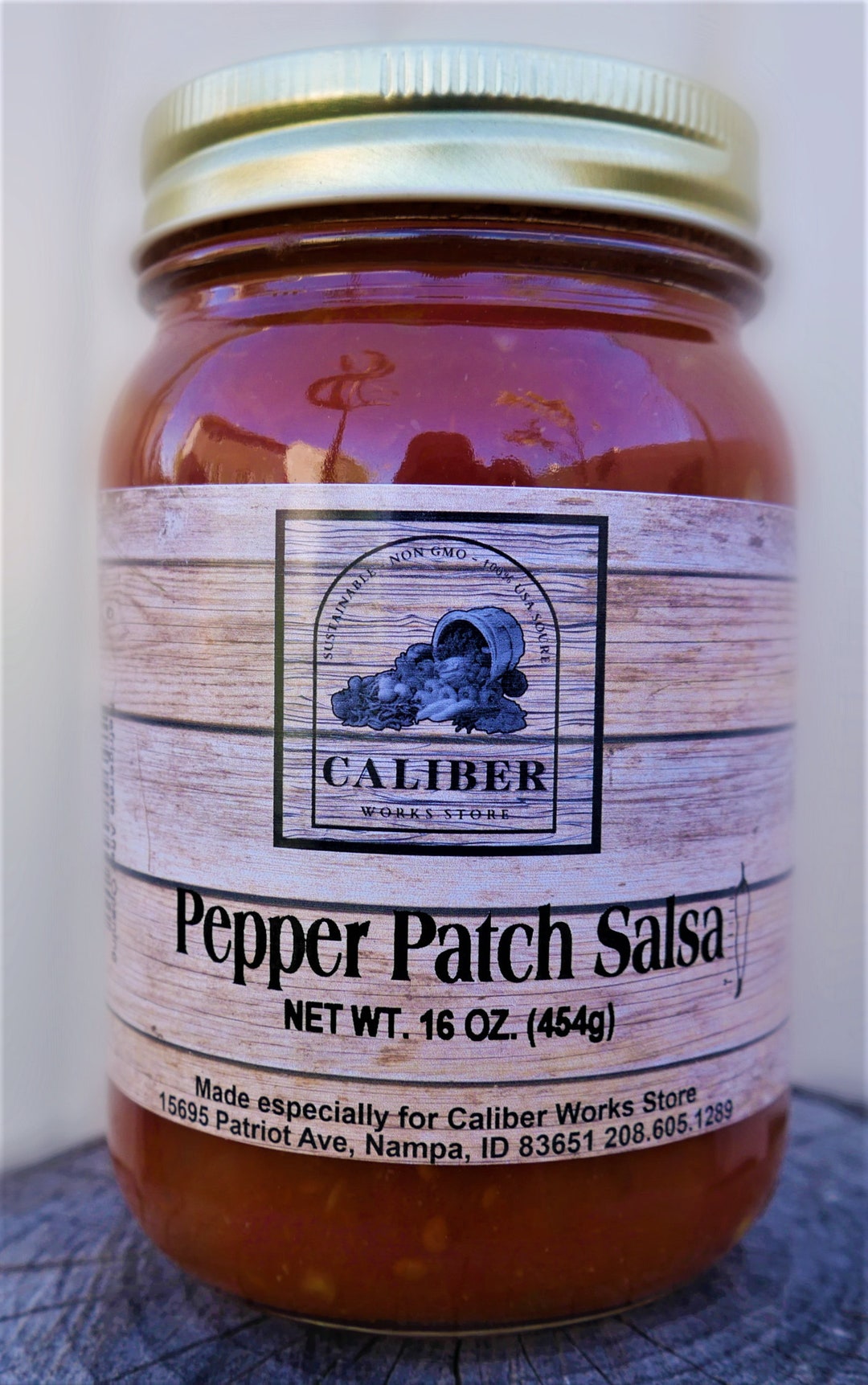 Salsa Pattern Pepper Pepper Patch Salsa 16 Oz. Usa-made Traditional Ingredients - Etsy