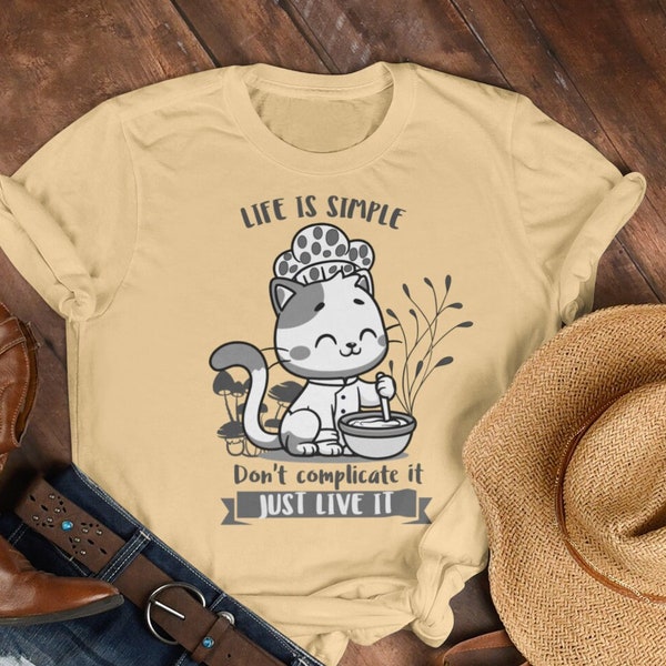 Cottagecore,esthétique,chats,champignon,cuisine,rustique, vie rurale, cadeau t-shirt unisexe