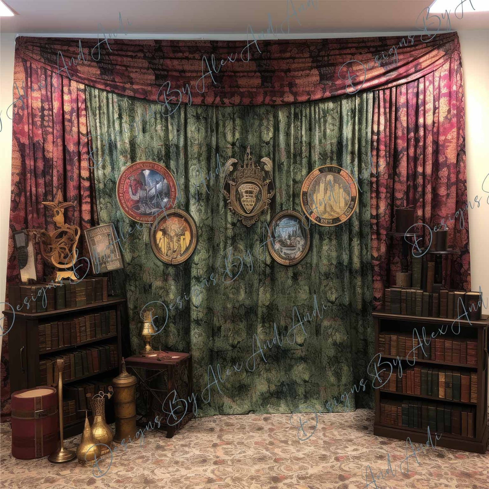 Magic Wizard Studio Backdrop Background Digital Photo Shoot Studio ...