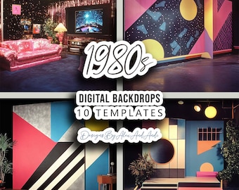 1980s Back ground Photo 80s Picture Eighties Background Photo Shoot Back Drop Digital Backdrop Overlay