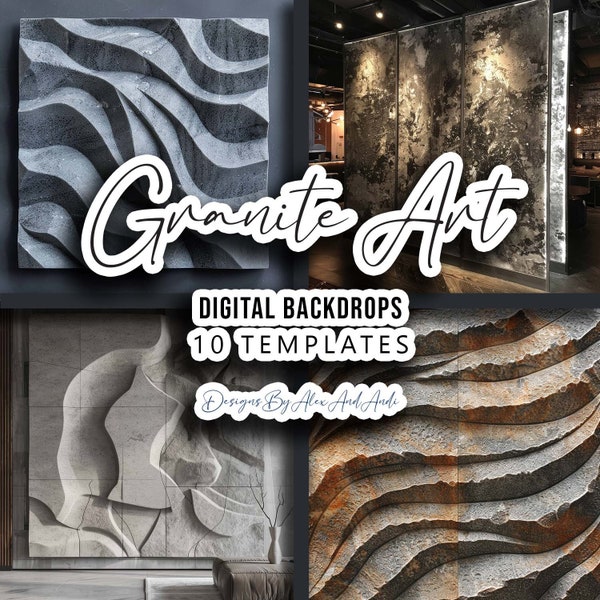 Granite Art Digital Backdrop Fineart Back ground Model Elegant Event Ceremony Backdrop Digital Backdrop Overlay Background Photo Shoot