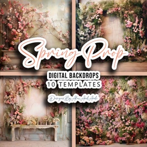 Spring Prop Digital Backdrop Overlay Background Photo Picture Studio Event Celebration Back Drop