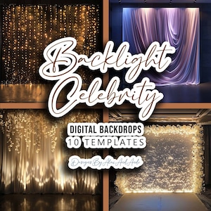 Backlight Celebrity Back ground Model Backdrop Party Background Stage Overlay Back Drop Event Picture Photo Shoot Photo Digital Backdrop