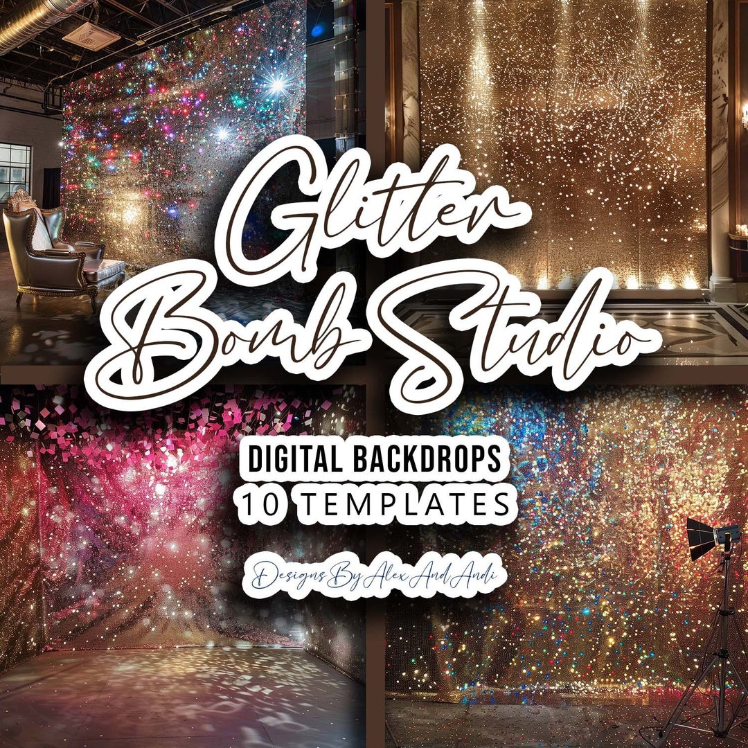 Glitter Bomb Studio Digital Backdrop Overlay Background Photo Wedding ...