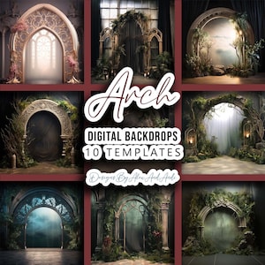 Arch Backdrop Arche Background Digital Birthday Child Photo Shoot Picture Wedding Photo Sweet 16 Studio Event Celebration Party