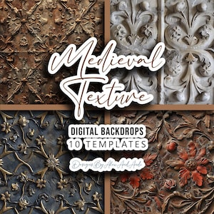 Medieval Texture Digital Backdrop 15 Century Backdrop Leather Back Drop Photo Shoot Picture Photo Overlay Back ground Background