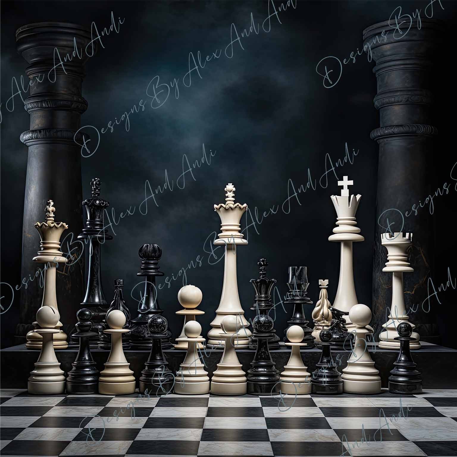 Chess Backdrop Background Digital Birthday Child Photo Shoot Picture ...