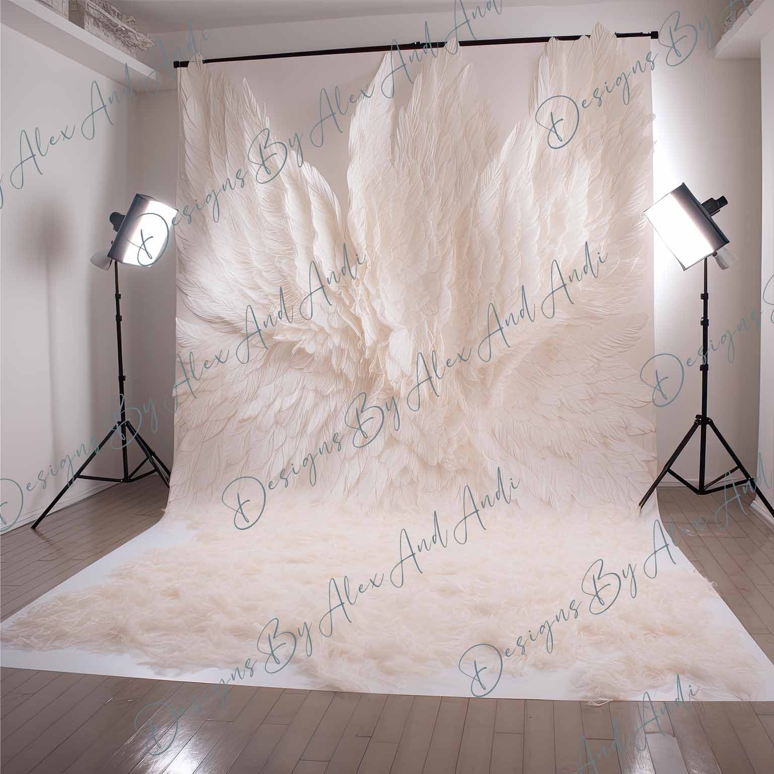 Angel Wings Studio Backdrop Angelwings Backdrop Background Digital ...
