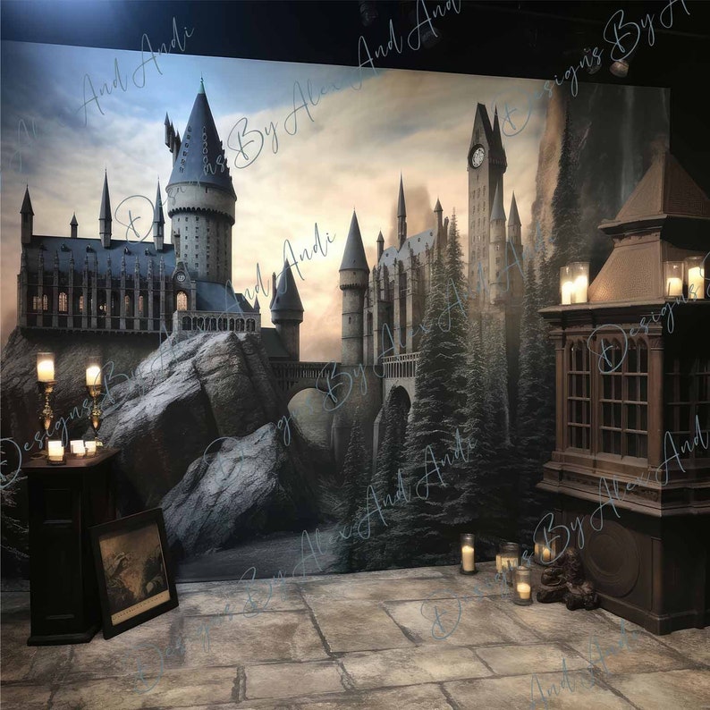 Harry Potter Backdrop Background Digital Photo Shoot Studio Etsy
