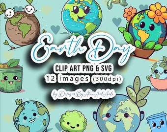 Earth Day Clip Art PNG SVG Digital image Globe World Sustainable Earth Living Environmental Conservation Reduce Reuse Recycle