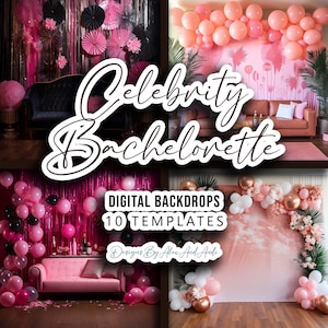 Celebrity Bachelorette Digital Backdrop Overlay Background Party Photo Picture Studio Event Celebration Back Drop