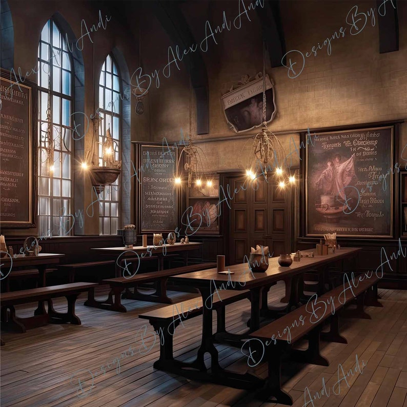 Harry Potter Backdrop Background Digital Photo Shoot Studio Etsy