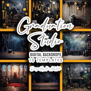 Graduation Studio Backdrop Background Digital Birthday Child Photo Shoot Picture Studio Event Celebration Party