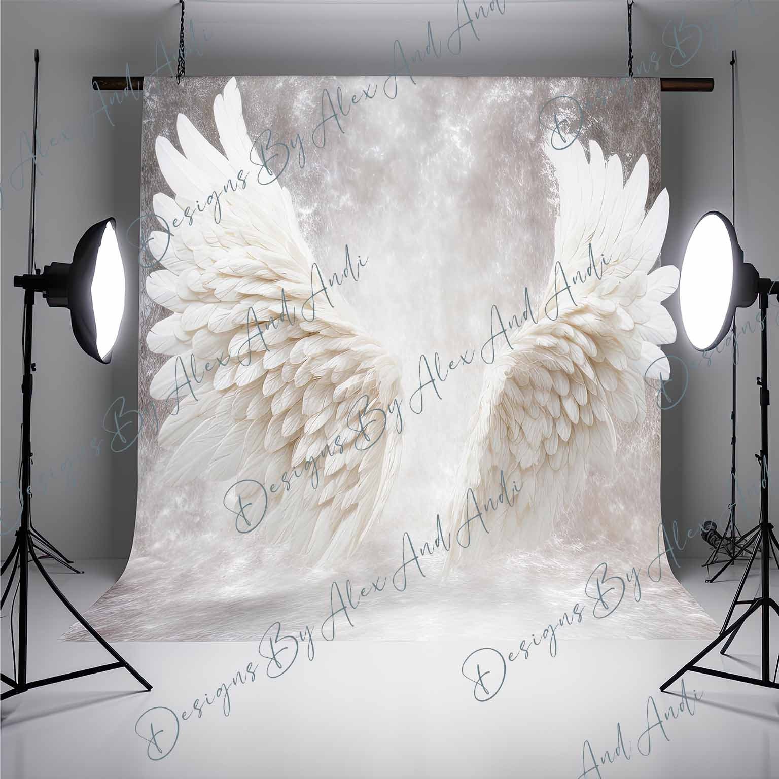Angel Wings Studio Backdrop Angelwings Backdrop Background Digital ...