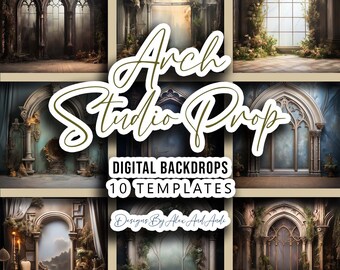 Arch Studio Prop Backdrop Background Digital Birthday Child Photo Shoot Picture Studio Event Celebration Party