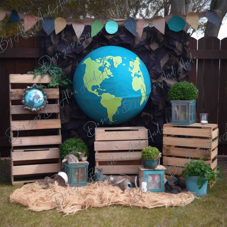 Earthday Background Digital Environmental Backdrop Family Photo Shoot ...
