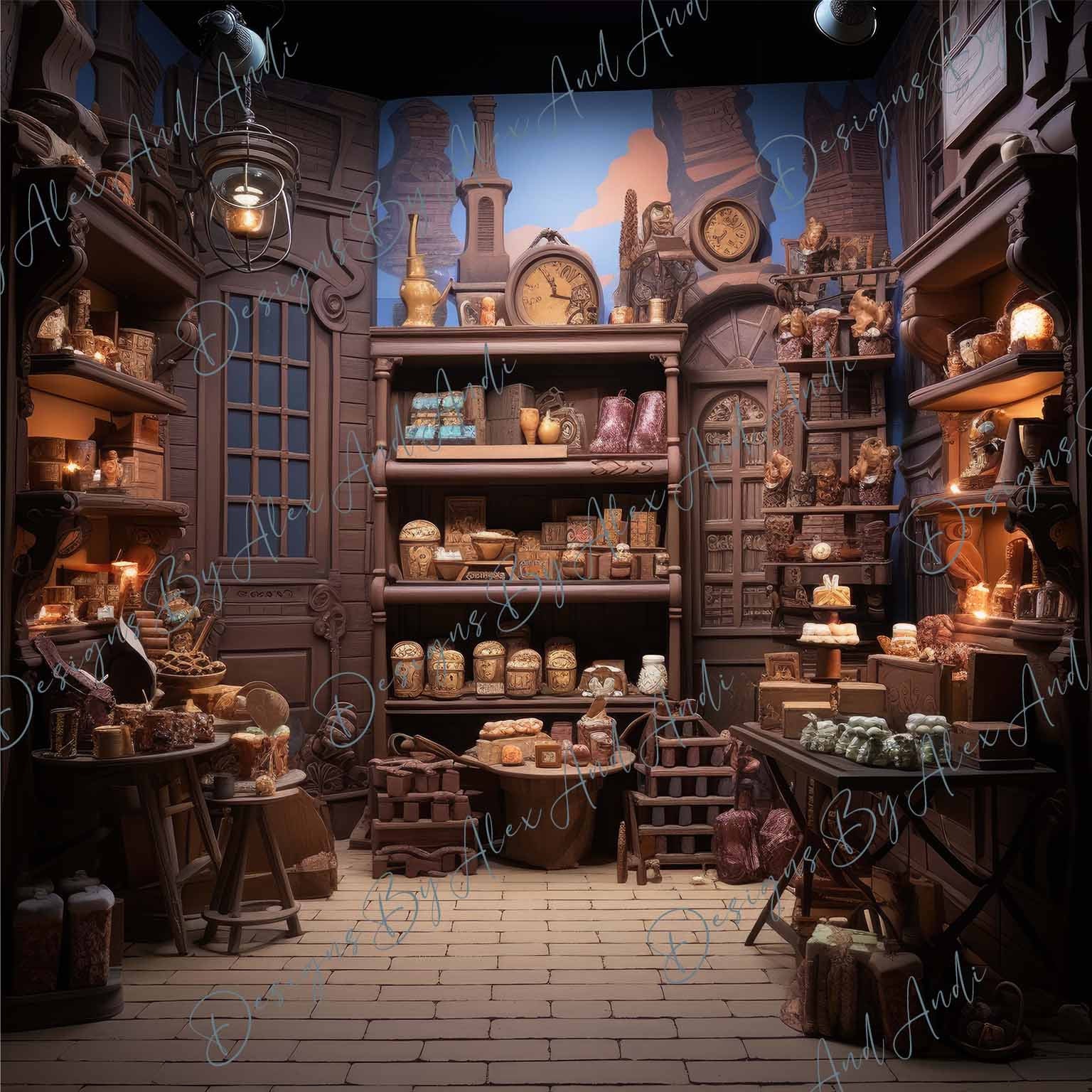 Chocolate Studio Backdrop Background Digital Birthday Child Photo Shoot ...