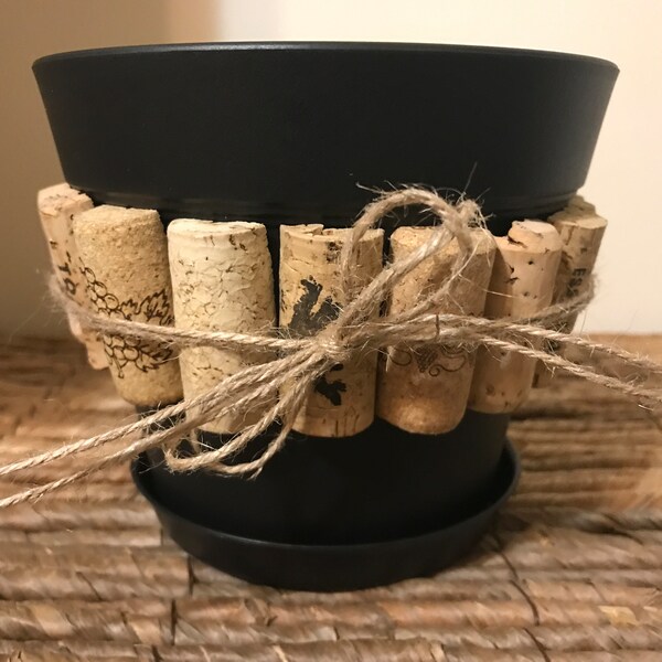 Wine Cork Planter Etsy