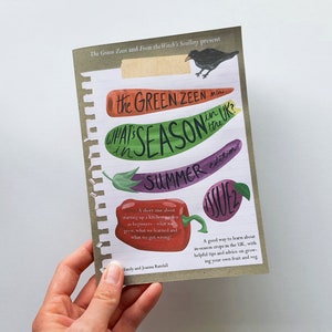 The Green Zeen Issue #2 | What&#39;s in Season in the UK? | Mini Zine | Kitchen Garden Guide