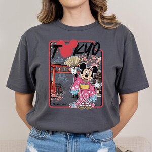 Tokyo Disneyland Shirt, Minnie Mouse Kimono T-Shirt, Tokyo Japan Disney Park Apparel Comfort Colors image 13