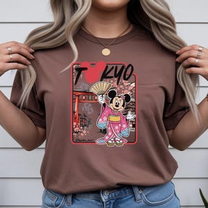 Tokyo Disneyland Shirt, Minnie Mouse Kimono T-Shirt, Tokyo Japan Disney Park Apparel Comfort Colors image 9
