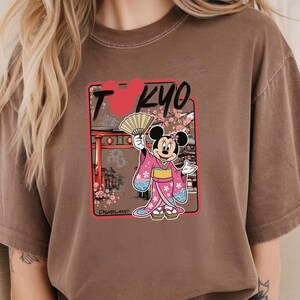 Tokyo Disneyland Shirt, Minnie Mouse Kimono T-Shirt, Tokyo Japan Disney Park Apparel Comfort Colors image 12