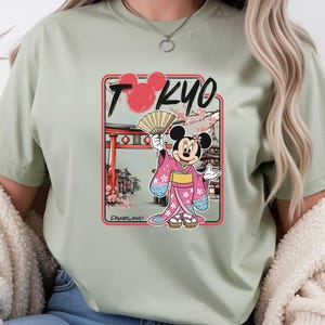 Tokyo Disneyland Shirt, Minnie Mouse Kimono T-Shirt, Tokyo Japan Disney Park Apparel Comfort Colors image 11