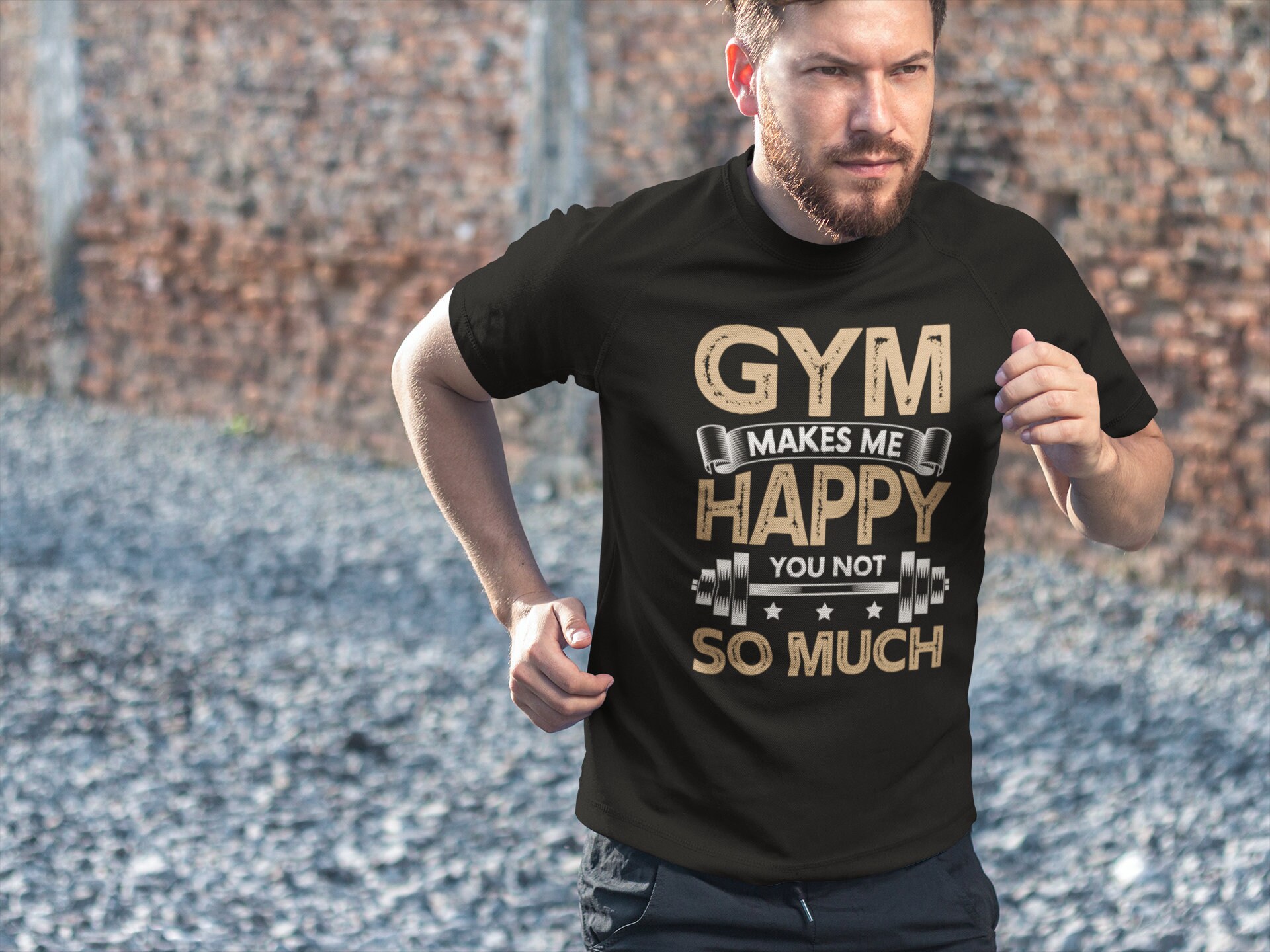 Monsta Mens Gym Wear Classic Workout T-Shirt, Black, 3XL 