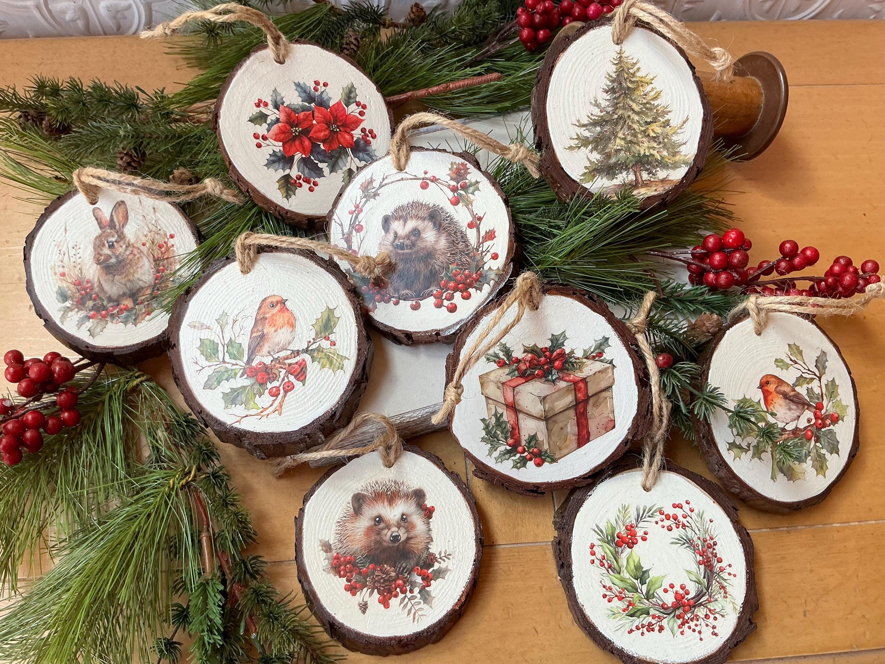 37 Unique Christmas Tree Themes to Inspire Your Holiday Spirit: Deck the Halls Like Never Before! 12 Woodland animals and Yuletide Christmas ornaments set of 9, live…